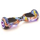 WEELMOTION Hoverboard with Music Speaker, 6.5" Shining All Terrain Wheels and Vibrant lights, UL2272 Certified self balancing scooter with complimentary hover board bag, with Range up to 8 kms