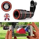 12x Optical Zoom Lens Telescope Telephoto Clip on for Mobile Cell Phone Camera