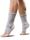 Remore® Neuro Compression Socks Ankle Support Bamboo Yarn - Comfortable for Plantar Fasciitis, Arch Support, Foot and Ankle Swelling, Heel Pain, and Injury Recovery (L)