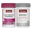 Swisse Women's Health & Beauty Combo - Swisse Cranberry Extract (30 Capsules) + Swisse Biotin+ (30 Tablets)