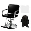 LCL Beauty Salon Hydraulic Barber Styling Chair with Free Deluxe Cutting Cape
