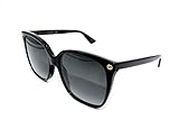 Gucci Women GG0022S 57 Black/Grey Sunglasses 57mm