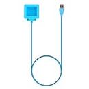 Cable de Carga USB Cargador para Fitbit Blaze Pulsera Reloj Inteligente - Azul