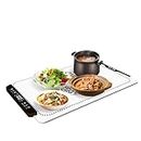 AIJIA Electric Warming Tray, Food Warmer, Warming Plate - Fast Heating, Easy Cleaning, Intelligent Touchscreen Control - Suitable for Heating and Keeping Warm Foods, Milk, Tea, or Wines