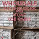 1-1000 Lot USB Cable For Apple iPhone 14 13 12 Pro Max XR X 5 6 8 7 Charger Cord