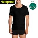 Holeproof Aircel Thermal Mens T-shirt Short Sleeve Tee Top Knit Black MYQ31A