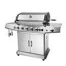 VIPAVA Supports pour barbecues Grand Outdoor Gas BBQ Grill Six Burners+Side Burner+Back Burner
