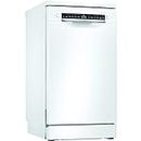 Bosch Home & Kitchen Appliances Bosch SPS4HMW53G Slimline Dishwasher, 10 place settings, ExtraDry, Silence on Demand, 9.5 litre water usage, White, Freestanding