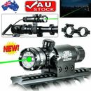 Green Dot Laser Sight Pressure Switch Rifle Scope With Rail Mount For GunHunting