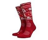 Nike Elite Basketball Christmas Socks Large (Fits Men Size 8-12) Red, White SX7866-687