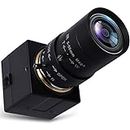 SVPRO Telephoto Webcam Mac Compatible 1MP USB Camera with 5-50mm Optical Zoom Lens Manual Focus Webcam UVC PC Cam for Windows Linux Android MAC,1280x720 USB2.0 CMOS Video Camera for Security,Streaming