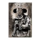 Halloween Horror Friday 13th Jasons Gruselige Bilder Canvas Art Poster And Wall Art Picture Print Modern Family Bedroom Decor Posters 16x24inch(40x60cm)