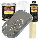 Restoration Shop - Dove Gray Acrylic Enamel Auto Paint - Complete Gallon Paint Kit - Professional Single Stage High Gloss Automotive, Car, Truck, Equipment Coating, 8:1 Mix Ratio, 2.8 VOC