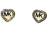Michael Kors MKJ6260040 Tone Stainless Steel Glitz Women's Stud Earrings, Small, Stainless Steel, crystal