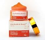 Ella Health & Beauty Skin Whitening Cream | Helps Firm, Hydrate & Tone | With Grapeseed Oil and Vitamin C+E (Orange -30gm)