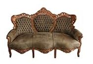 Casa Padrino Baroque Sofa Set 'King' Brown/Brown