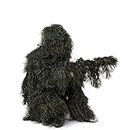 NINAT Ghillie Suit Camo 3D Leafy Gear Jungle Hunting Camouflage Clothing 4-Piece + Bag (Woodland -S)