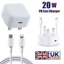 For iPad Air / Air 2 / Air 3 20W Fast Charging USB-C PD Plug Charger Cable