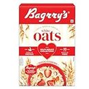 Bagrry's White Oats 500gm Box | Natural Whole Grain | High Soluble Fibre | Protein Goodness| Non GMO | Breakfast Cereal | Instant Oats