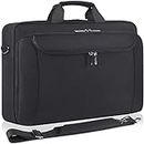 DOMISO 17" Multi-Functional Business Laptop Briefcase Waterproof Messenger Shoulder Bag Laptop Carrying Case for 17"-17.3" Notebooks/Dell/Lenovo/Acer/HP/MSI/ASUS, Black