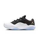 Nike Men's Air Jordan 11 CMFT Low Basketball Shoe, Black/Metallic Gold-white, 8.5