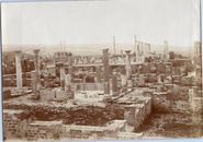Algérie, Timgad, ruines romaines, maisons et jardins, Vintage citrate print, ca.