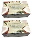 Shugar Soapworks Oatmeal & Coconut Soap 6.25 Oz - Plant Based, Vegan, Natural, Pure, No Dyes, Sulfate & Paraben Free (2 Pack)