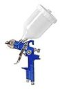 Air-Ga H827 Hvlp Spray Paint Gun With Color Bucket & Tools Nozzle Size 1.4Mm & Cup Capacity 600Ml (Blue)
