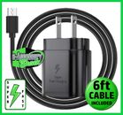 25w Type USB-C Super Fast Wall Charger+6FT Cable Samsung Galaxy A13 A22 A33 A53