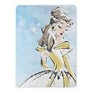 Northwest Disney's Beauty & The Beast Micro Raschel Throw Blanket, 46" x 60", Watercolor Belle