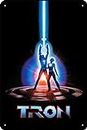 Tron (1982) Movie Metal Sign Gifts Wall Decor Funny Tin Signs Wall Art Posters Prints for Home Room Kitchen Bar Office Etc 8x12 Inch