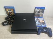 Sony PlayStation 4 Pro PS4 1TB Consola Negra Sistema de Juegos CUH-7015B Paquete!