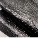 Simili Cuir Tissu Alligator Motif Noir Vêtements pour Sac Chaussures Meubles DIY