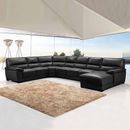 Lounge Set Luxurious 7 Seater Bonded Leather Corner Sofa Living Room Couch in