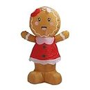 AUNMAS Gingerbread Girl Blow Up Décoration Extérieure, étanche 3.9ft Valentines Day Inflatables Gingerbread Girl avec Lumières LED pour Les Parcs en Plein Air, Bars Carnavals (Prise UE