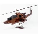 Winston Porter Charelle Wooden AH-1 Cobra Helicopter Model Wood in Brown/Gray | 10 H x 22 W x 8 D in | Wayfair A950E12F325D448CA71C00740EA68585