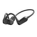 SoundPEATS RunFree Lite Open Ear Headphones, Air Conduction Headset, 16.2mm Driver, 17 Hours Playtime, with Headband, Bluetooth 5.3 Sports Earphones for Running/Cycling/Hiking (Black)