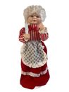 Vtg Mrs. Clause Telco Motionette Christmas Caroler Doll Figurine Animated 17"