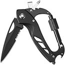 Multitool with Serrated Edge Knife,EDC Tool with Bottle Opener, Windows Breaker and Screwdriver,Survival Gear for Outdoor Camping Hiking