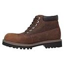 Skechers Men's Sergeants Verdict. Waterproof Chelsea Boots, Dark Brown Crazyhorse Leather, 8 UK