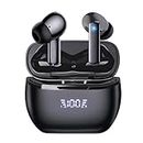 COTOE Wireless Earbuds, Bluetooth 5.3 Headphones 48 Hrs Playtime with LED Power Display Charging Case, IPX5 Waterproof Deep Bass Stereo Earphones with Mic for Android iOS Cell Phone