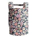 Bebamour Baby Dolls Carriers for Kids Cotton Front and Back Carrier for Carrying Stuffed Toys Presents for Boys and Girls (green flower)