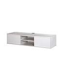 South Shore Furniture Agora Wall Mounted Media Console, 56-Inch, Pure White