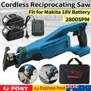 Cordless Wood Metal Cutting Saber Reciprocating Saw Tool Battery Charger 18V