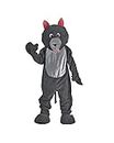 Dress Up America Adulto Black Wolf Mascot Costume
