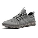 VIPAVA Scarpe Sportive da Uomo Men's And Women's Work Shoes Non Slip Structure Lightweight Breathable Sports Shoes Summer Work Shoes. (Color : Gray, Size : 45 EU)
