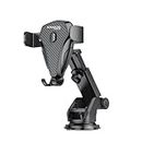Kratos Grip X1 Car Mobile Holder with One Click Technology and Quick Release button, 360° Rotation, Strong Suction Cup, Mobile Holder for Car Windshield,Dashboard,Desk, Compatible with all Smartphones