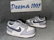 Toddler Nike Dunk Low Athletic Shoes ‘Light Carbon’ FB9107 101 - Size 7C