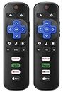 Gvirtue 【Pack of 2】 Replacement Only for Roku-TV-Remote, Compatible for TCL Roku/for Hisense Roku/for Onn Roku/for Sharp Roku/for Insignia Roku Series Smart TVs (Not for Roku Stick and Box)