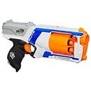 Strongarm Nerf N-Strike Elite Toy Blaster with Rotating Barrel, Slam Fire, and 6 Official Nerf Elite Darts for Kids, Teens, and Adults - Amazon Exclusive